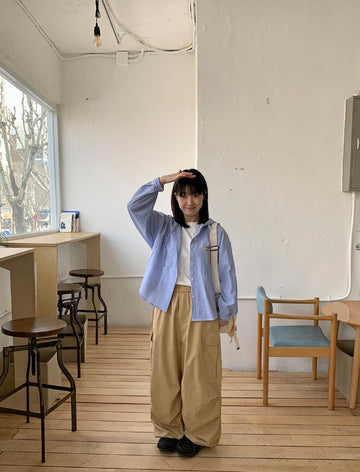 Hito Label Hood Shirt Cardigan